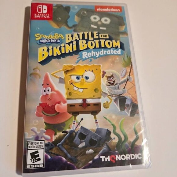 New Nintendo Switch Spongebob Squarepants Battle for Bikini Bottom Game